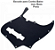 Pickguard Fender Hole Jazz Bass Preto - Imagem 1