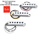 Captadores Fender Trio Strato Tex Mex cor: Branco - Imagem 1