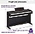 YDP-145B Piano Digital Yamaha , c/ suporte e banco original cor: Preto - Imagem 3