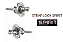 Straplock - Spirit GUITAR JONES Cromado (made in Korea) - Imagem 1