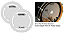 Proteção - Reforço para Pele de Bumbo Evans AF PATCH EQPAF1 p/bumbo simples com 2 peças - Branco(made in USA) - Imagem 1