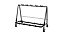 Suporte de chão Hercules Tipo Rack p/ 5 instrumentos GS525B PLUS com rodinhas - Imagem 1