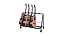 Suporte de chão Hercules Tipo Rack p/ 5 instrumentos GS525B PLUS com rodinhas - Imagem 3