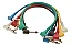 Kit c/6 Cabinhos p/ pedais Rockcable 15 cm RCL 30011 - Plug L nas duas pontas - Imagem 1