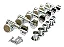 Tarraxas GOTOH SG 381-MGT-07L - C - 6 em linha c/ Trava Tradicional Cor: C Cromada - Imagem 2