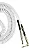 Cabo p/ Instrumento TECNIFORTE P10 x P10 em L linha Jimi Cable 9m Cor: BRANCO - Imagem 2