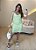 Vestido Curto de Linho - Verde - Imagem 1