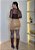 Saia Couro Eco - Nude - Imagem 2