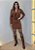 Vestido Decote Solto - Marrom Chocolate - Imagem 1