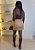 Saia Couro Eco - Nude - Imagem 2