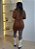 Vestido Poliamida Decote Solto - Caramelo - Imagem 2