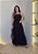 Vestido Sarja Decote Reto - Preto - Imagem 1
