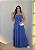 Vestido Sarja Decote Reto - Azul Jeans - Imagem 1