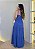 Vestido Sarja Decote Reto - Azul Jeans - Imagem 2