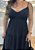 Vestido Preto em Viscose Sarjada – Decote V e Marias | Tamanho Único - Imagem 2
