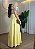Vestido Amarelo em Viscose Sarjada – Decote V e Marias | Tamanho Único - Imagem 2