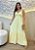 Vestido Amarelo em Viscose Sarjada – Decote V e Marias | Tamanho Único - Imagem 2