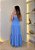 Vestido Sarja V - Azul Bebê - Imagem 2