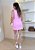 Conjunto Short Saia E Colete - Rosa - Imagem 2
