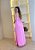 Vestido Frente Única Bicolor - Rosa - Imagem 2