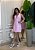 Vestido Curto Viscolinho com Amarração nas Costa - Rosa - Imagem 1