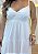 Vestido Branco em Viscose Sarjada – Decote V e Marias | Tamanho Único - Imagem 3