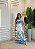 Vestido Midi Feminino em Crepe com Recorte Vazado e Amarração – Estampa Floral - Imagem 1
