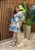 Vestido Curto Feminino em Viscose Estampado Azul – Leve, Confortável e Fresco - Imagem 1
