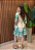 Vestido Curto Feminino em Viscose Estampado Verde Agua – Leve, Confortável e Fresco - Imagem 2