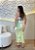 Vestido Midi Tropical Folhagem em Poliamida com Bojo – Costas Abertas e Amarraçã - Imagem 2