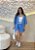 Conjunto Azul Jeans em Viscolinho com Camisa e Short – Casual Chic de Verão - Imagem 1