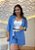 Conjunto Azul Jeans em Viscolinho com Camisa e Short – Casual Chic de Verão - Imagem 2