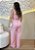 Conjunto em Alfaiataria Rosa com Cropped de Amarração e Calça Cargo - Imagem 2