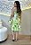 Vestido Curto em Viscolinho Verde Estampado com Amarração nas Costas - Imagem 2