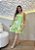Vestido Curto em Viscolinho Verde Estampado com Amarração nas Costas - Imagem 1
