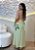 Vestido Midi Feminino em Viscolinho Verde com Estampa Floral e Gola Halter - Imagem 2
