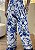 Calça Alfaiataria Estampada Azul Bebe Cintura Alta com Elastex – Leve e Elegante - Imagem 3