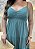 Vestido Verde Agua em Viscose Sarjada – Decote V e Marias | Tamanho Único - Imagem 5