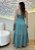 Vestido Verde Agua em Viscose Sarjada – Decote V e Marias | Tamanho Único - Imagem 2