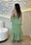 Vestido Midi Feminino Poá Verde menta em Crepe com Bojo – Caimento Perfeito e Conforto - Imagem 3