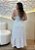 Vestido Midi Feminino Poá Branco em Crepe com Bojo – Caimento Perfeito e Conforto - Imagem 2
