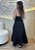 Vestido Midi Feminino Liso Preto em Crepe com Bojo – Elegância e Caimento Perfeito - Imagem 2