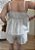 Conjunto Feminino Off White em Linho com Elastano – Bata com Bojo e Short Soltinha - Imagem 4