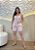 Conjunto Feminino Rosa Bebe em Linho com Elastano – Bata com Bojo e Short Soltinha - Imagem 1