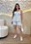 Conjunto Feminino Azul Bebe em Linho com Elastano – Bata com Bojo e Short Soltinha - Imagem 1