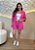 Conjunto Rosa Chiclete em Viscolinho com Camisa e Short – Casual Chic de Verão - Imagem 2