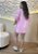 Conjunto em Viscolinho Rosa Bebe com Camisa Manga Longa e Short com Elástico - Imagem 2