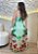 Vestido Longo Estampado Floral Verde em Viscolinho com Bojo e Elastex – Elegância e Conforto - Imagem 2