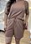 Conjunto Feminino Comfy Nude com Short e Camiseta – Conforto e Estilo - Imagem 3