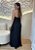 Vestido Longo Plissado Preto em Crepe com Amarração no Pescoço – Elegância para Festas - Imagem 2